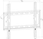 Standard TV/monitor fixed wall bracket VESA 400x400 26" - 65" - Apollo Music School