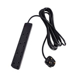 UK 4 - Gang Extension Lead Black 5.0m - Apollo Music School
