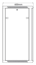 Rack Cabinet 22U x 600mm Deep - Apollo Music School