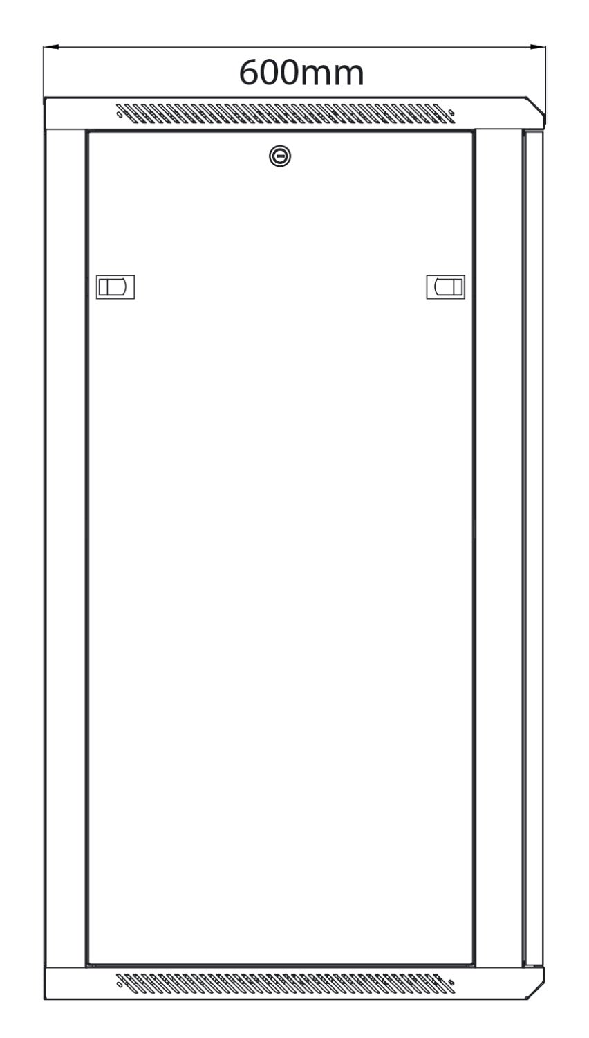 Rack Cabinet 22U x 600mm Deep - Apollo Music School