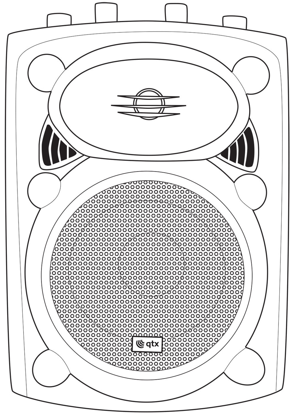 QR8K active moulded speaker cabinet - 80Wmax - Apollo Music School