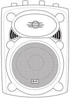 QR8K active moulded speaker cabinet - 80Wmax - Apollo Music School