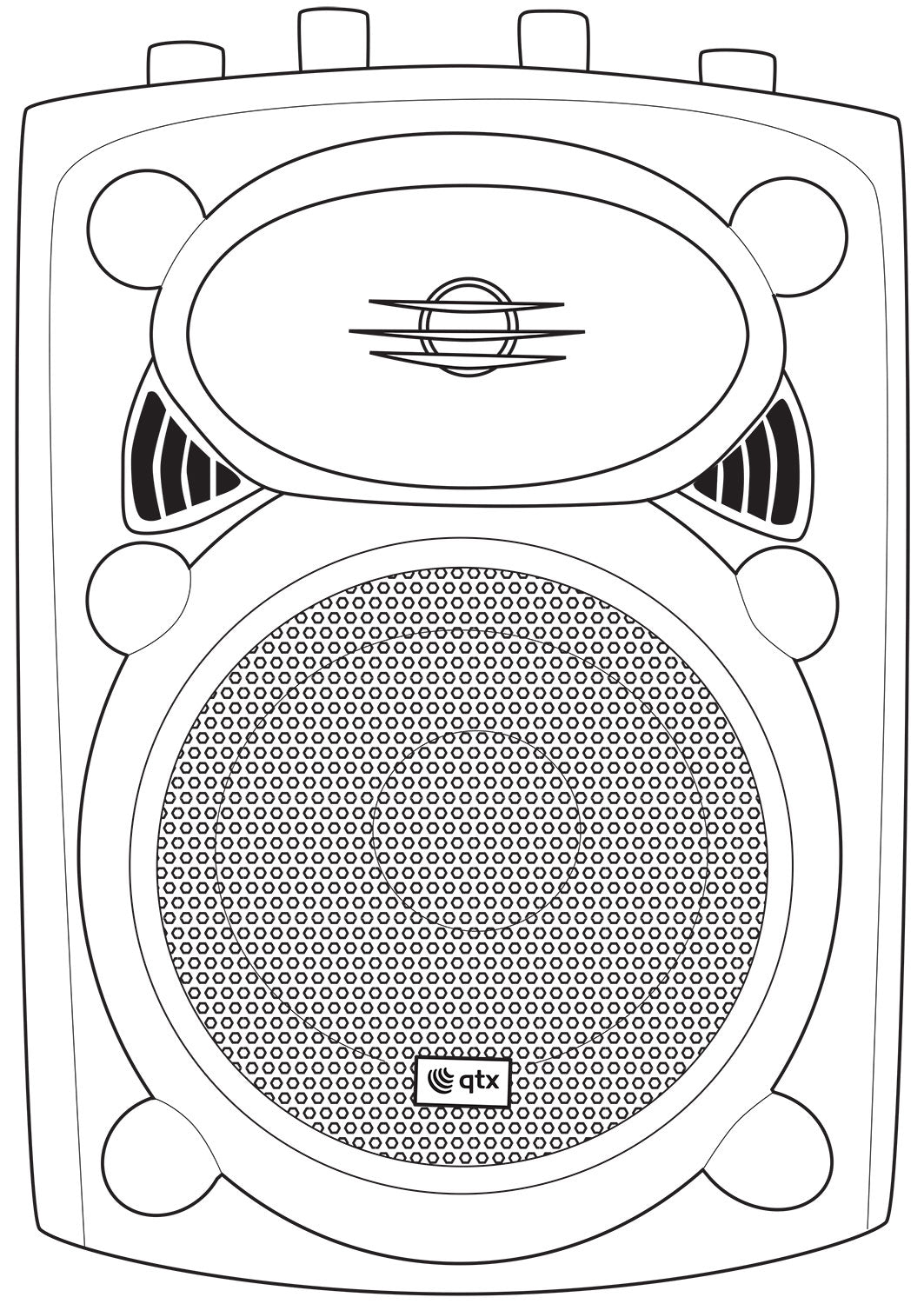 QR8K active moulded speaker cabinet - 80Wmax - Apollo Music School
